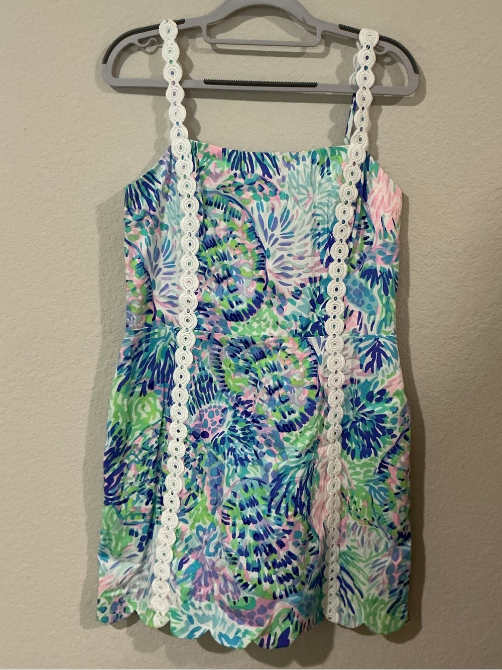Lilly Pulitzer Girls Multicolor Pink Tropical One-Piece